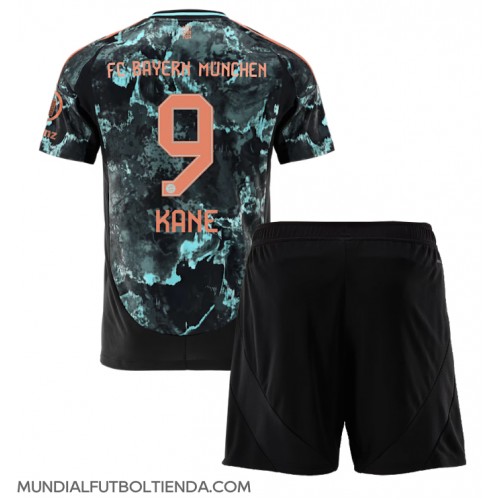 Camiseta Bayern Munich Harry Kane #9 Segunda Equipación Replica 2024-25 para niños mangas cortas (+ Pantalones cortos)